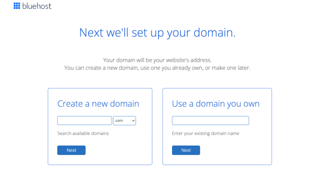 Bluehost Domain Name